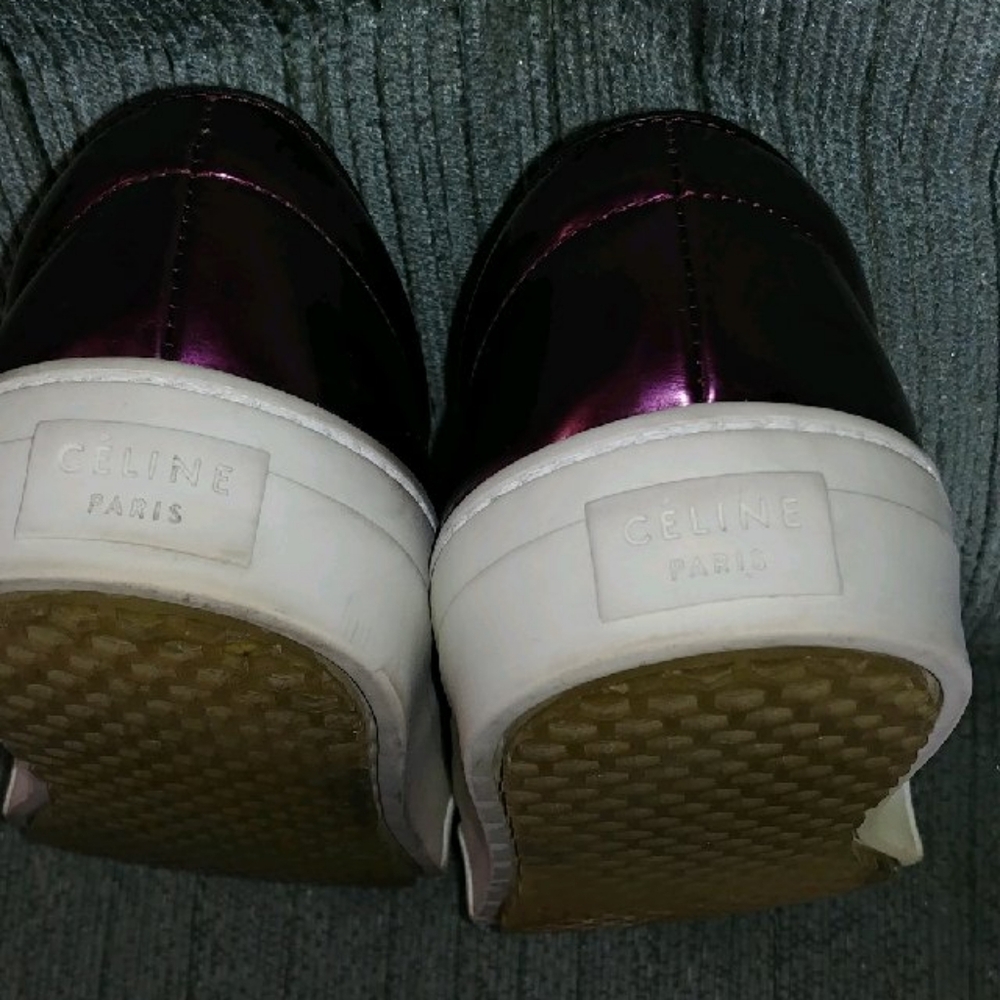 Metallic Purple Slip-On Sneakers - Picture 5 of 12
